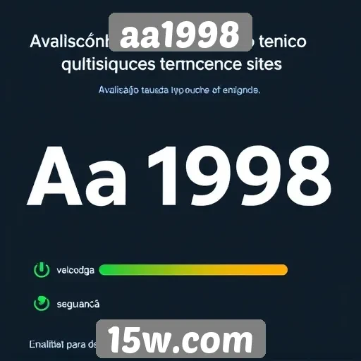 Desempenho técnico do site aa1998 é avaliado